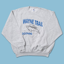 Vintage Wayne Trail Dolphins Sweater Large