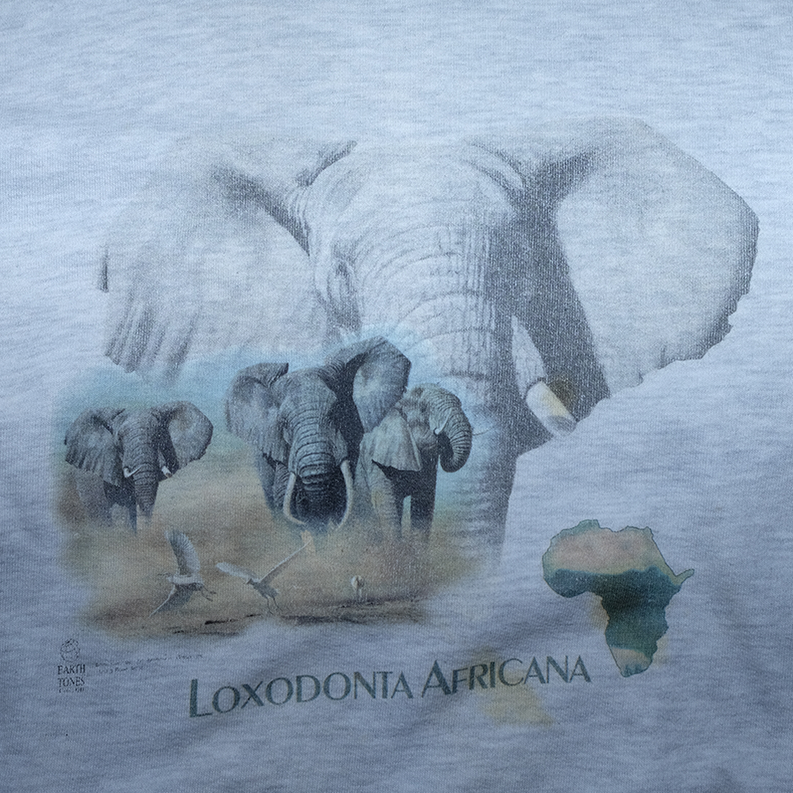 Vintage Elephants Sweater Large - Double Double Vintage