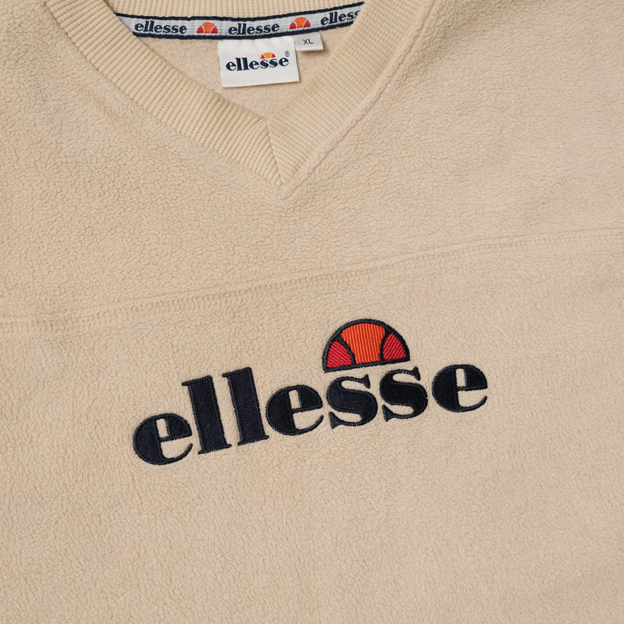 Vintage Ellesse V-Neck Fleece XLarge