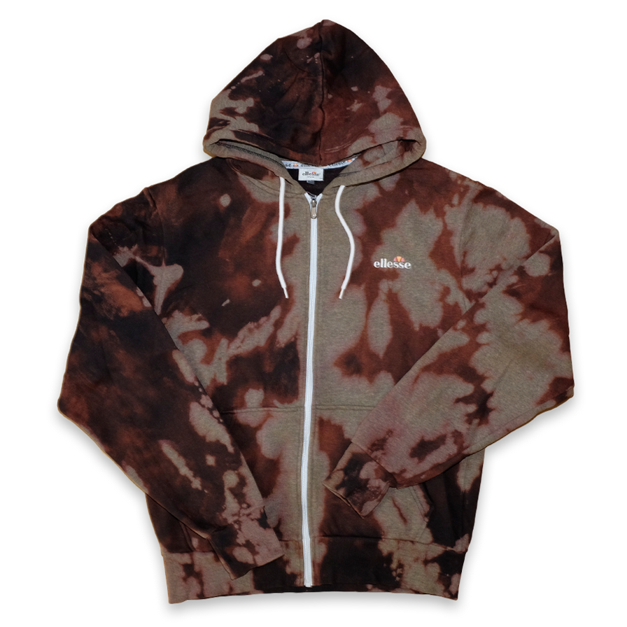 Ellesse Zip Hoody Bleach Large - Double Double Vintage