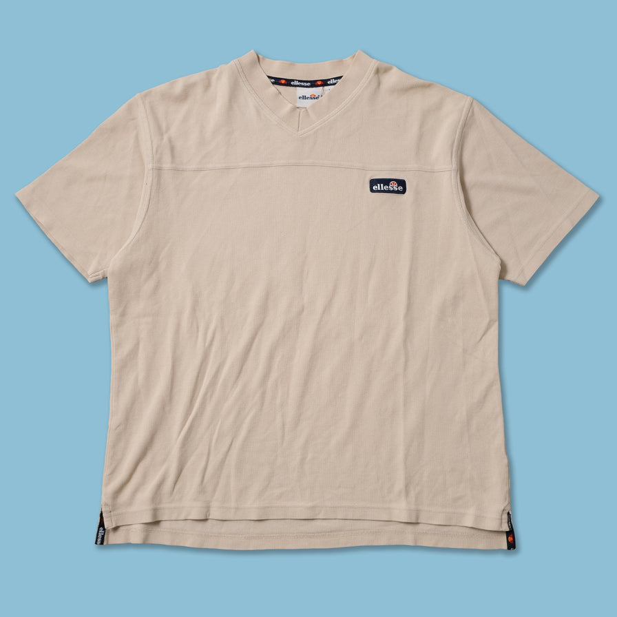 Vintage Ellesse V-Neck T-Shirt Large