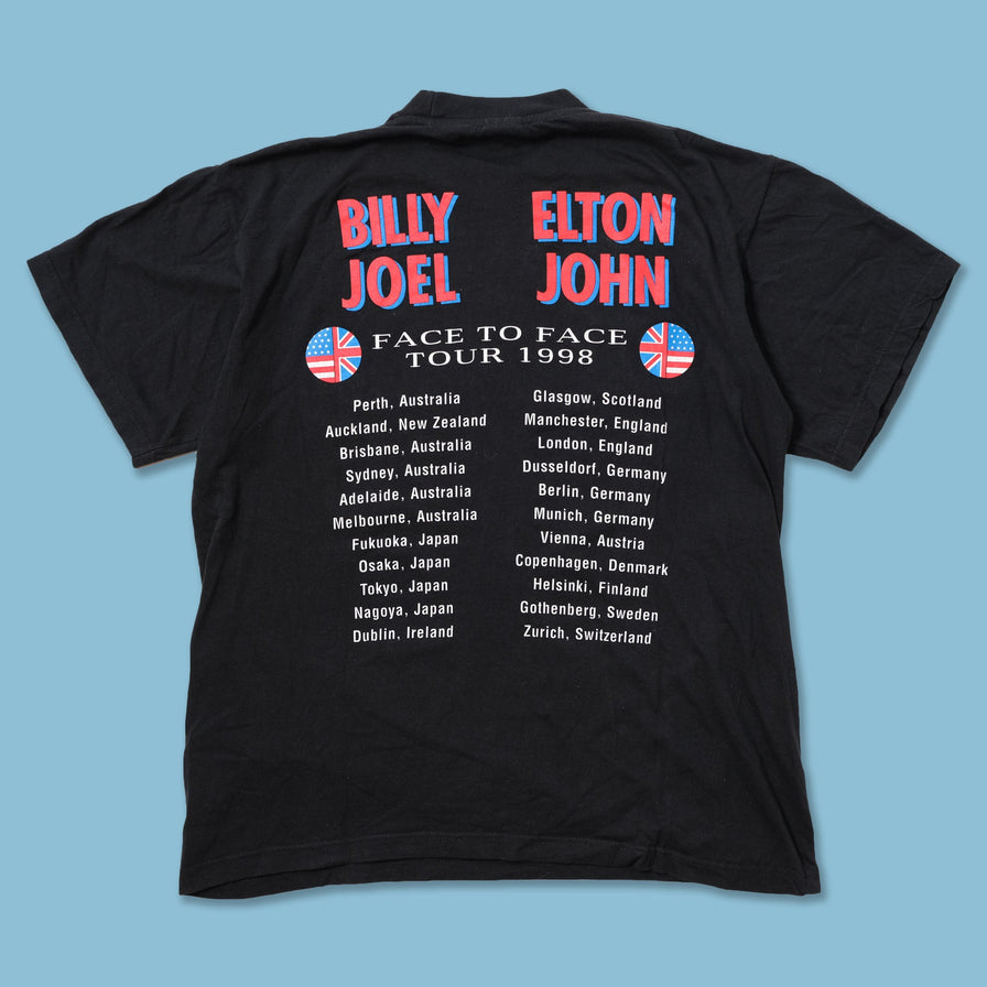 Vintage 1998 Billy Joel Elton John Tour T-Shirt Medium