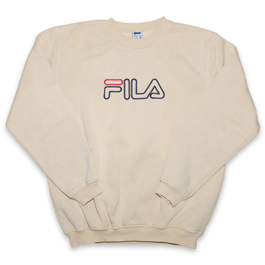 Vintage Fila Logo Sweatshirt Large - Double Double Vintage