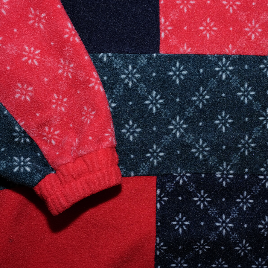 Vintage Fila Hooded Pattern Fleece Medium - Double Double Vintage