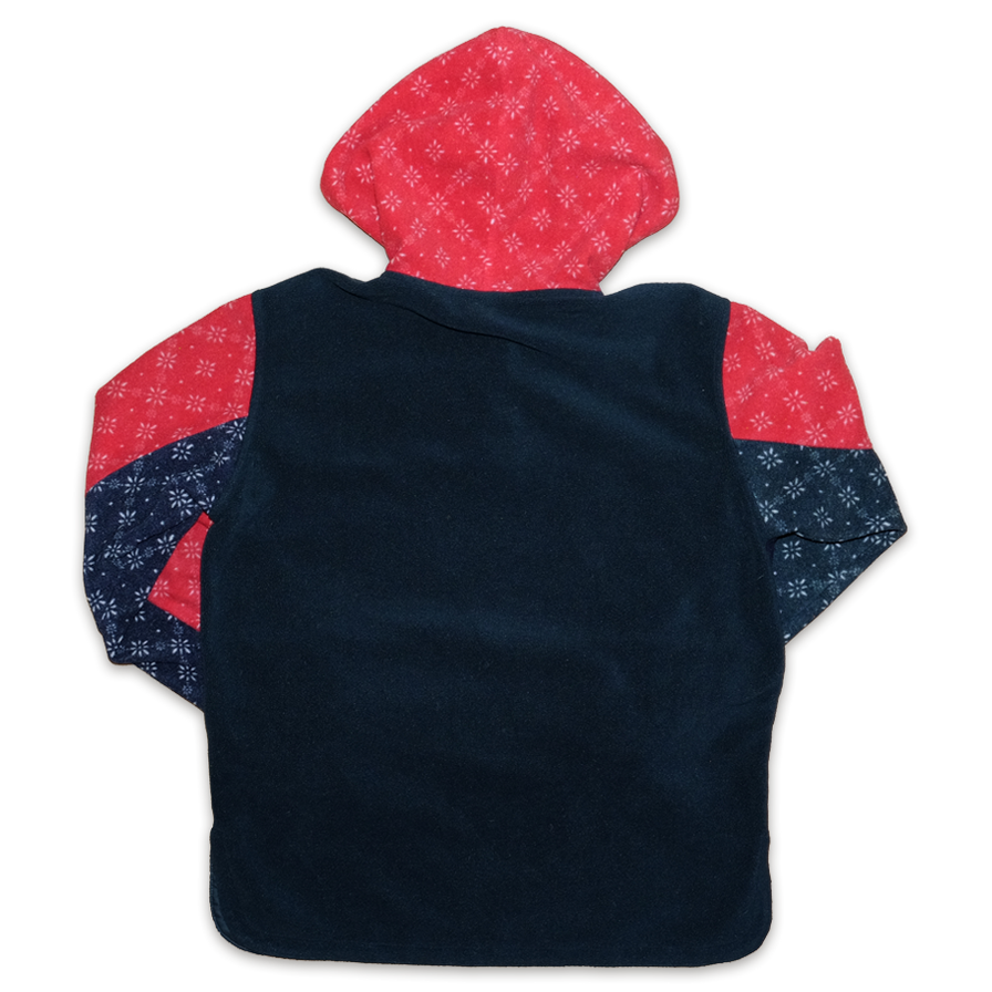 Vintage Fila Hooded Pattern Fleece Medium - Double Double Vintage