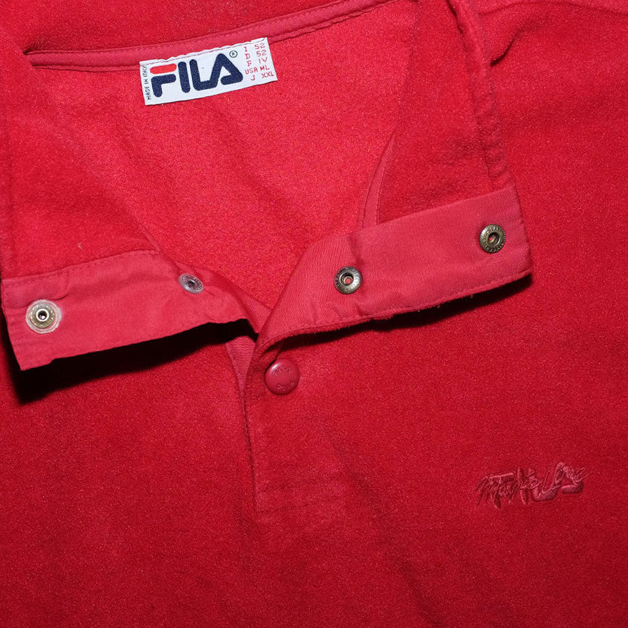 Vintage Fila Snap Fleece Large - Double Double Vintage