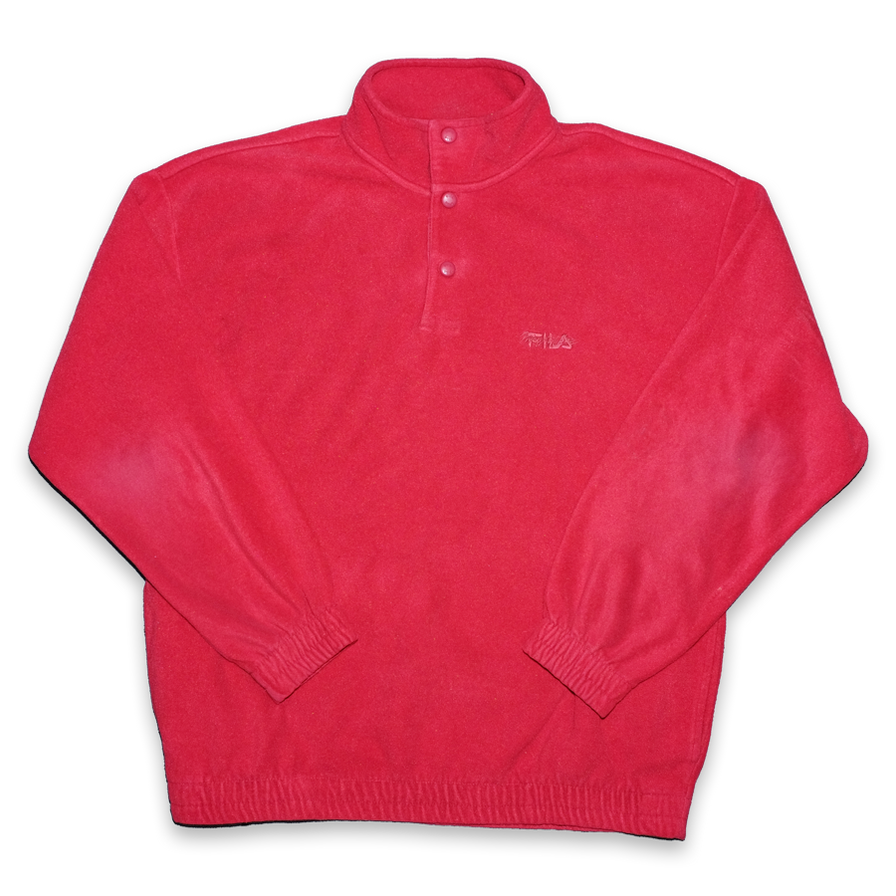 Vintage Fila Snap Fleece Large - Double Double Vintage