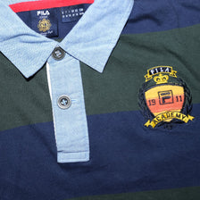 Fila Striped Long Polo Medium - Double Double Vintage