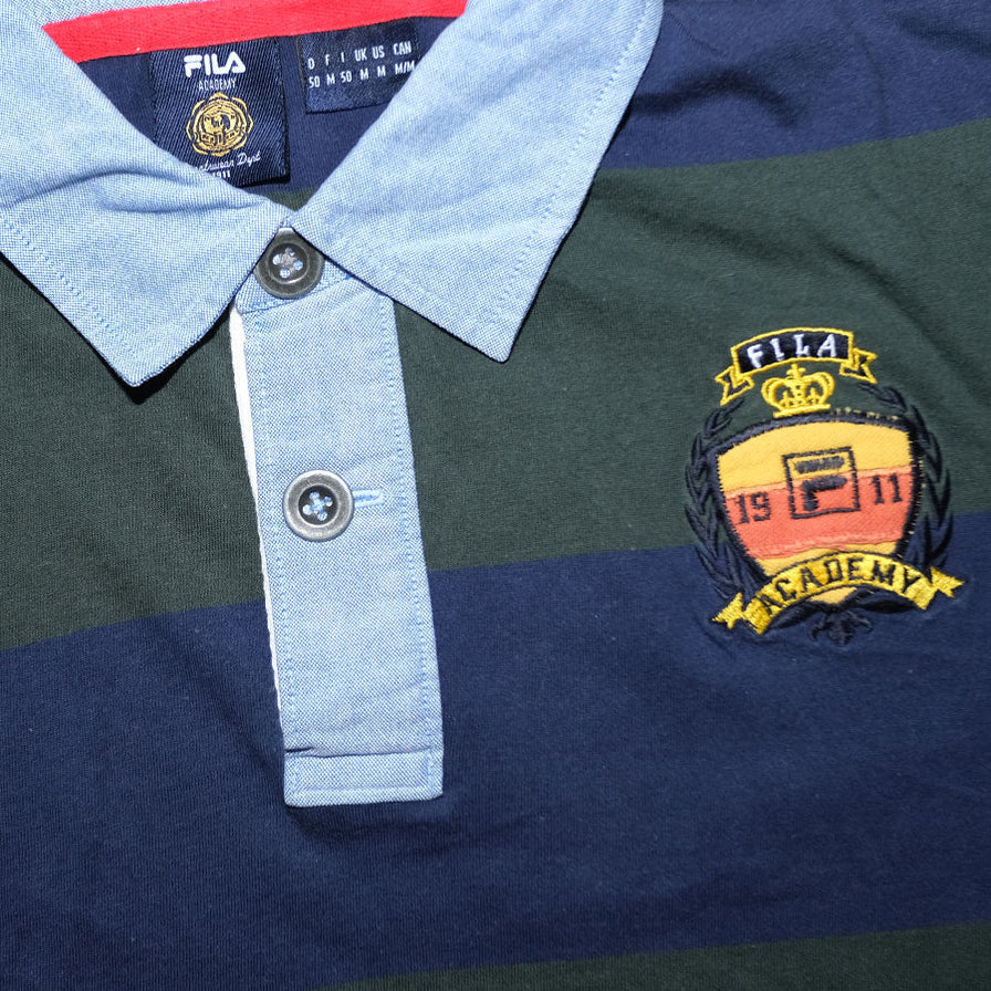 Fila Striped Long Polo Medium - Double Double Vintage