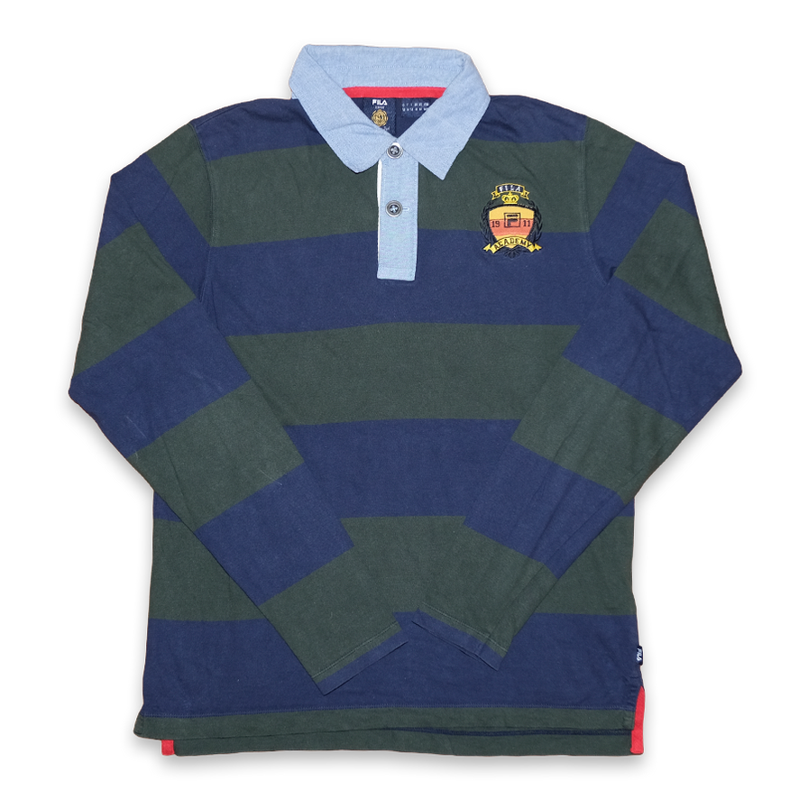 Fila Striped Long Polo Medium - Double Double Vintage