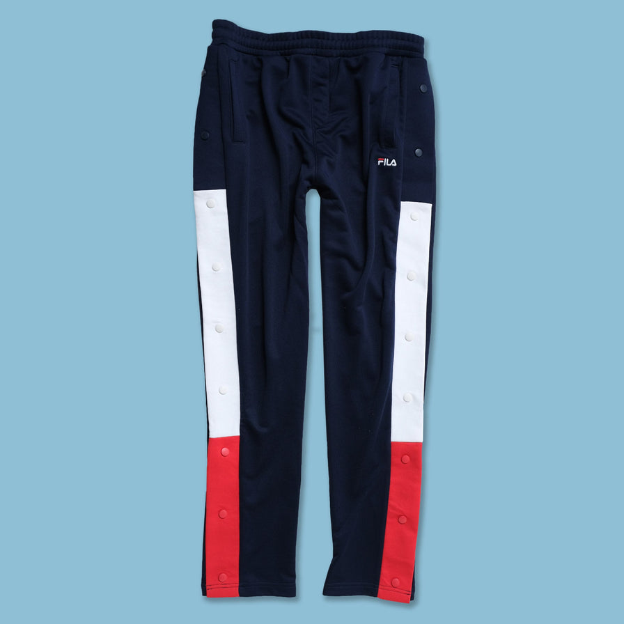 Vintage Fila Button Track Pants Small