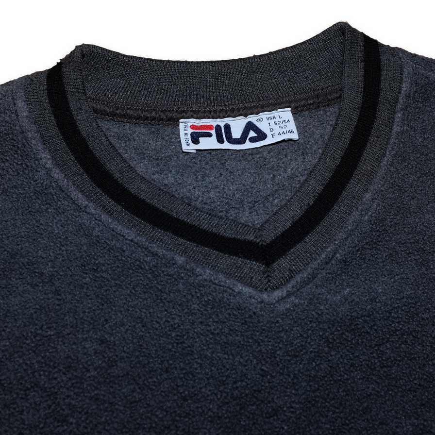 Vintage Fila Fleece Sweatshirt Large / XLarge - Double Double Vintage