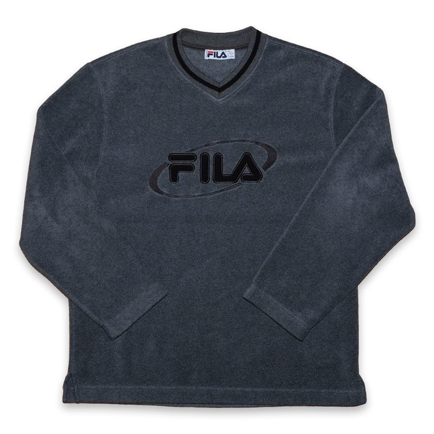 Vintage Fila Fleece Sweatshirt Large / XLarge - Double Double Vintage
