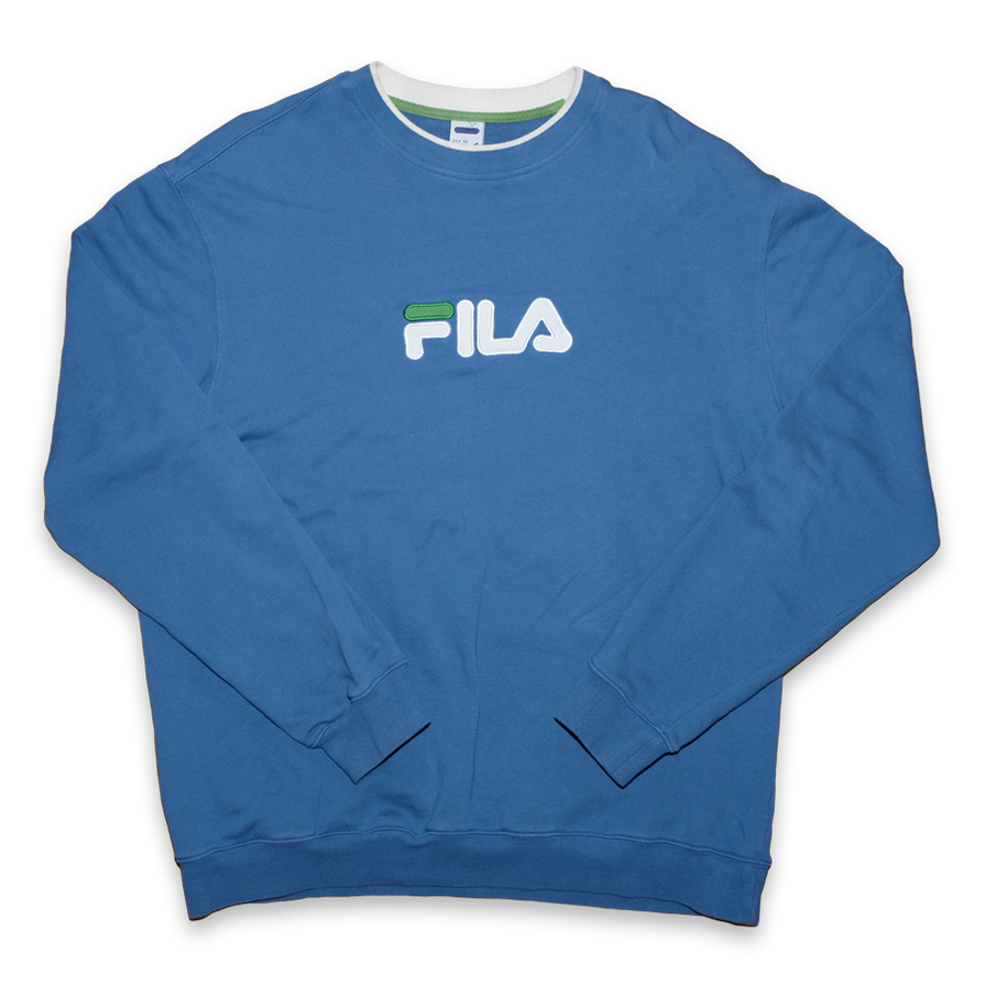 Vintage Fila Logo Sweater XLarge - Double Double Vintage