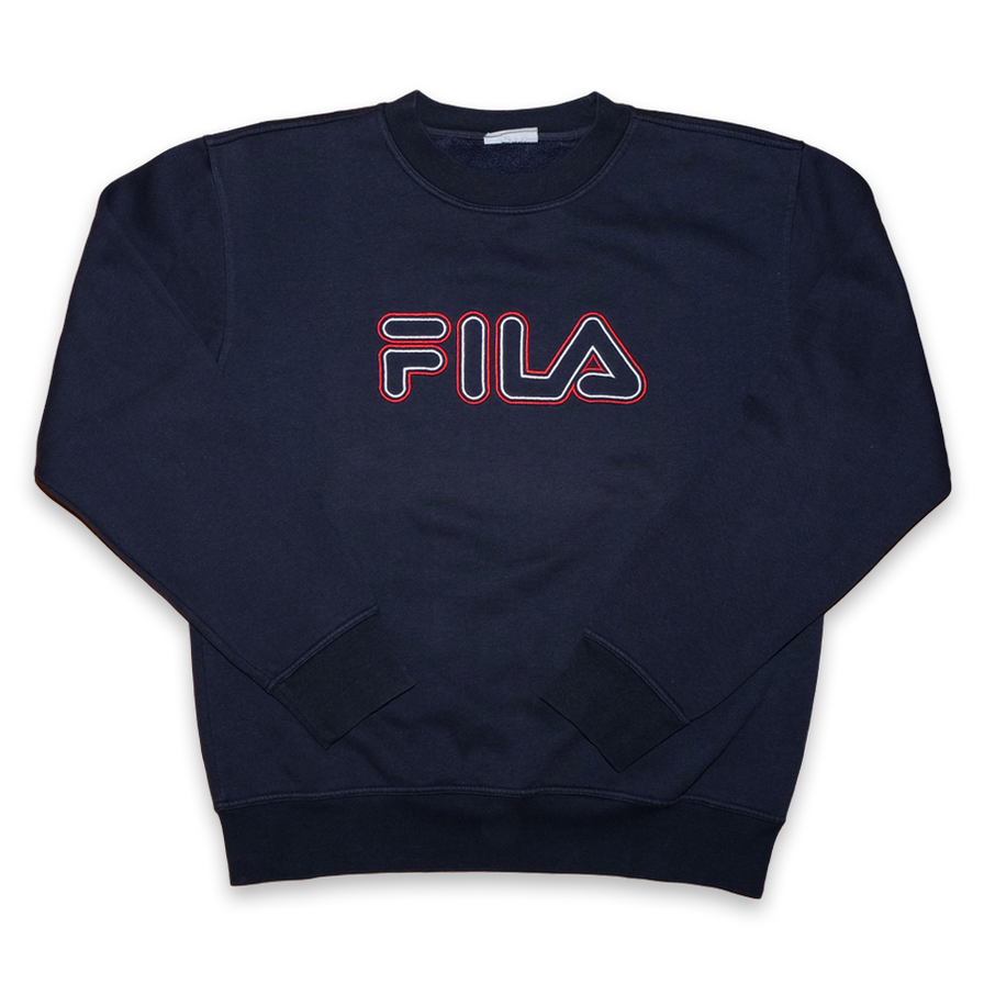 Vintage Fila Logo Sweatshirt Large - Double Double Vintage