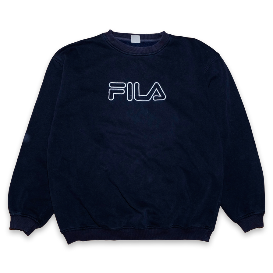 Vintage Fila Logo Sweatshirt Large - Double Double Vintage