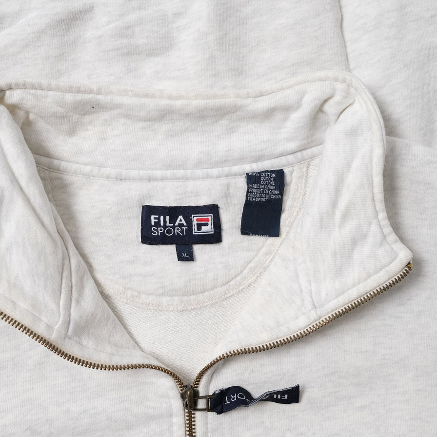 Vintage Fila Sport Q-Zip Sweater Large