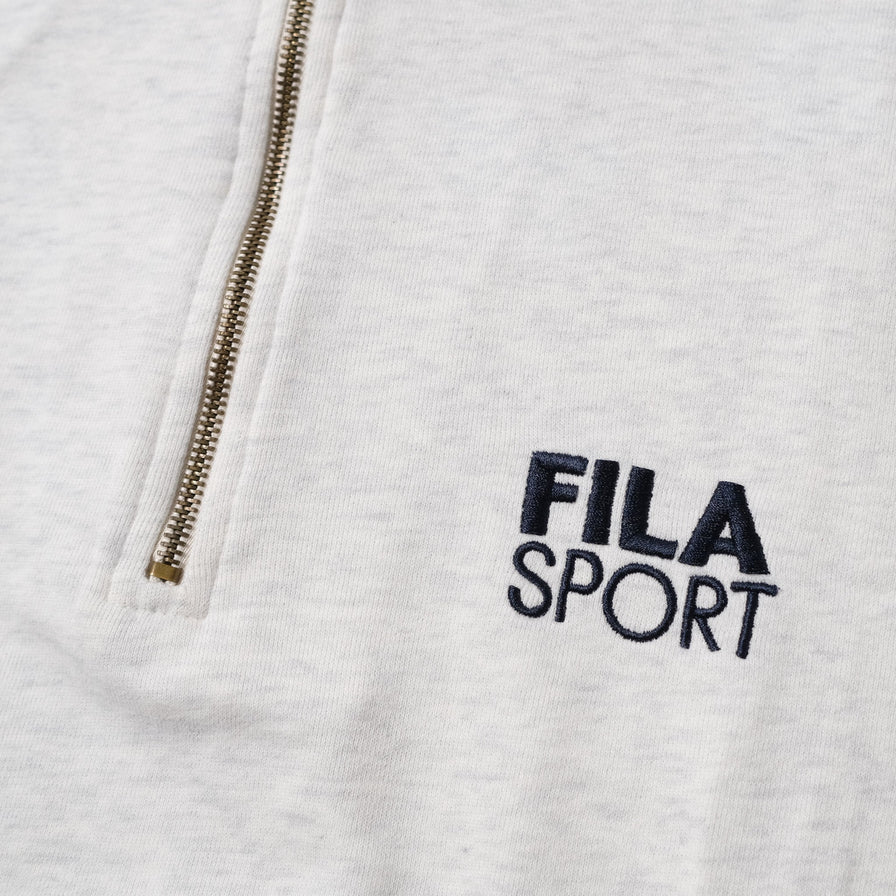 Vintage Fila Sport Q-Zip Sweater Large