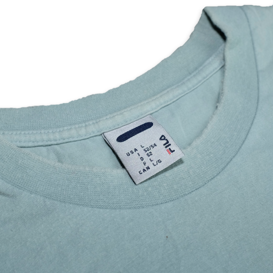 Fila Script Logo T-Shirt Large - Double Double Vintage