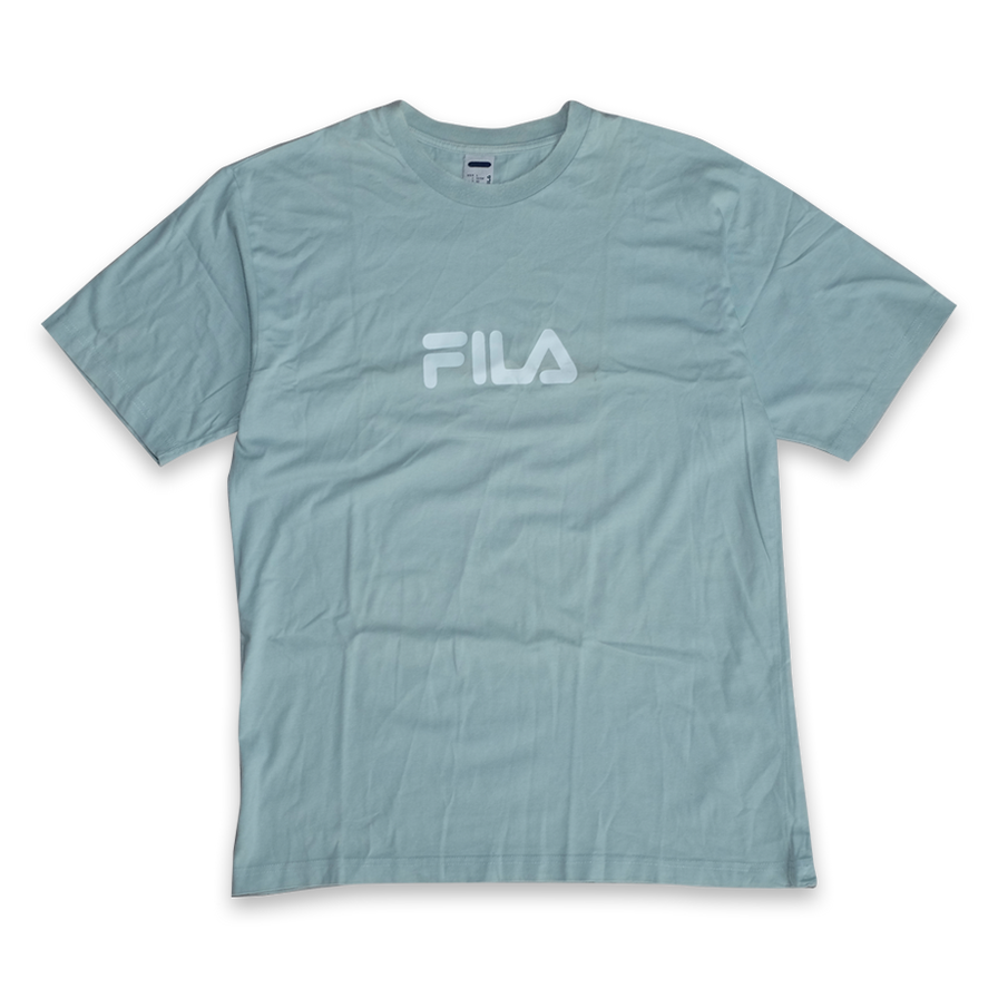 Fila Script Logo T-Shirt Large - Double Double Vintage