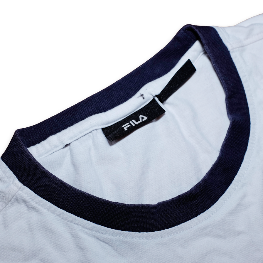 Vintage Fila Vertical Stripes T-Shirt Large - Double Double Vintage