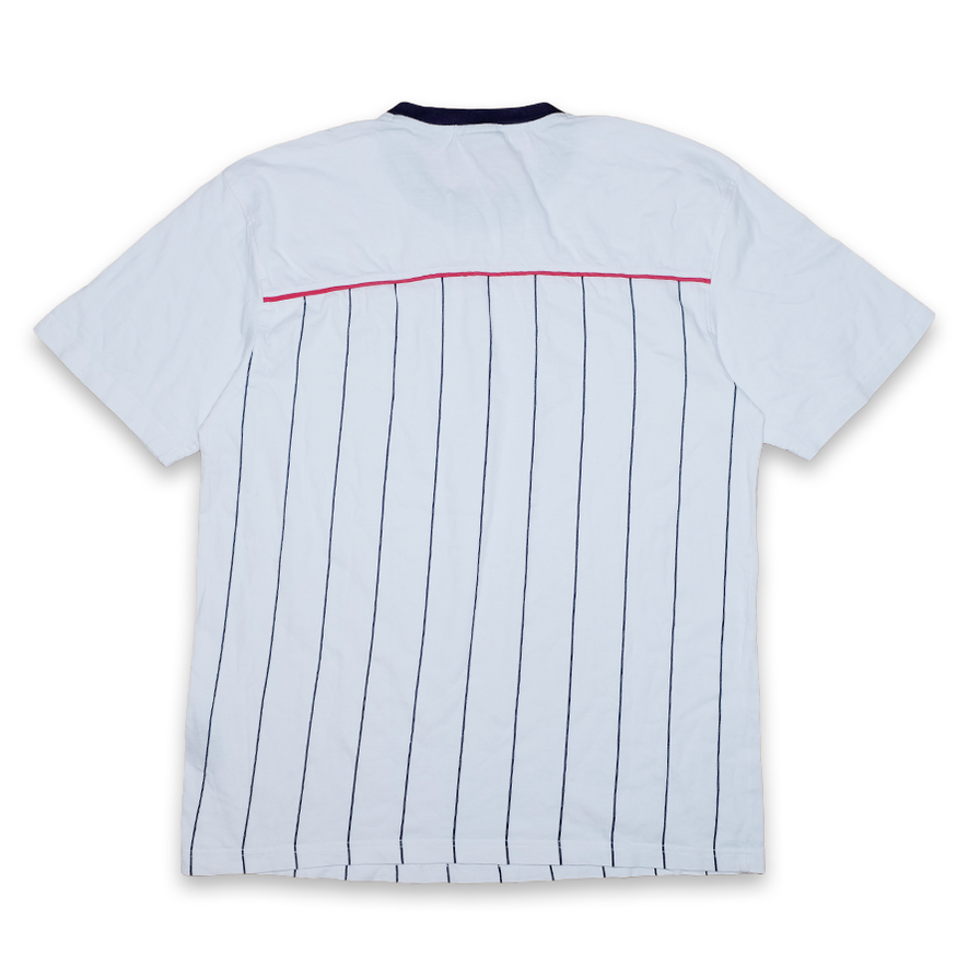 Vintage Fila Vertical Stripes T-Shirt Large - Double Double Vintage