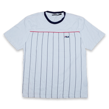 Vintage Fila Vertical Stripes T-Shirt Large - Double Double Vintage