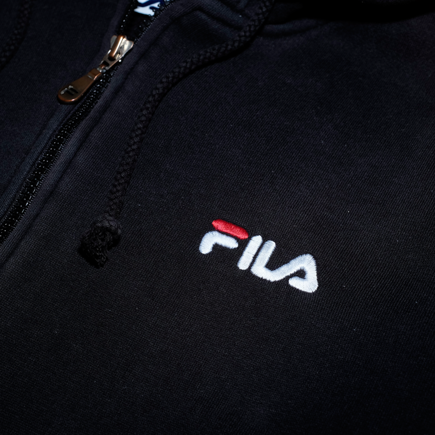Vintage Fila Zip Hoodie Small - Double Double Vintage