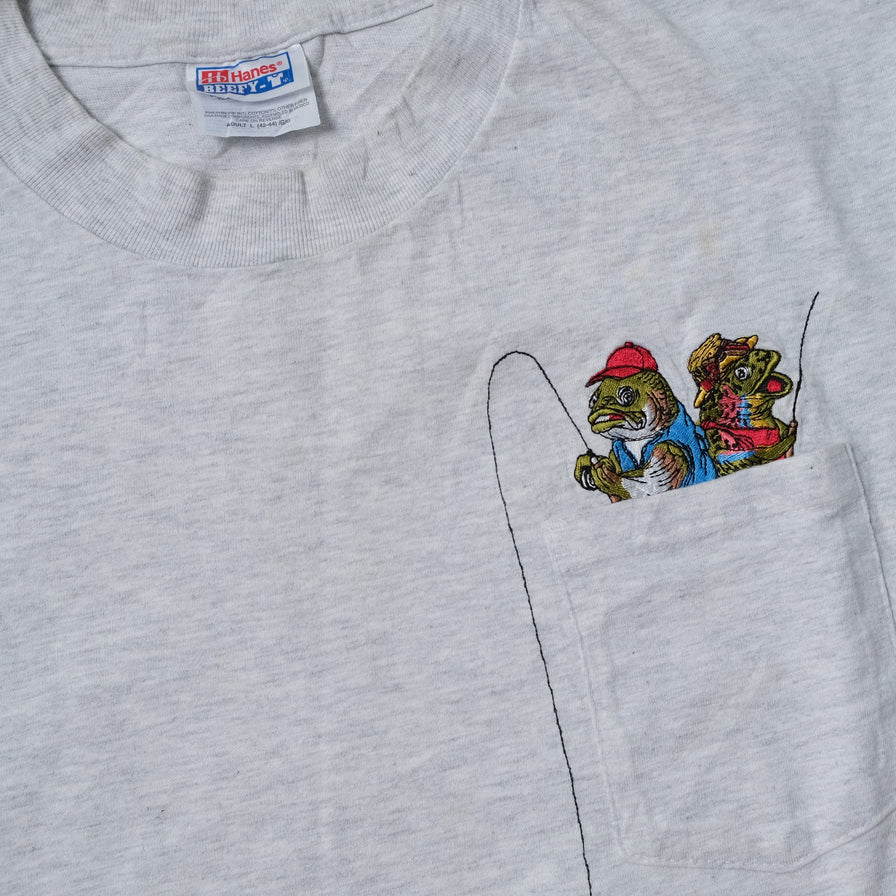 Vintage Fishing T-Shirt Large