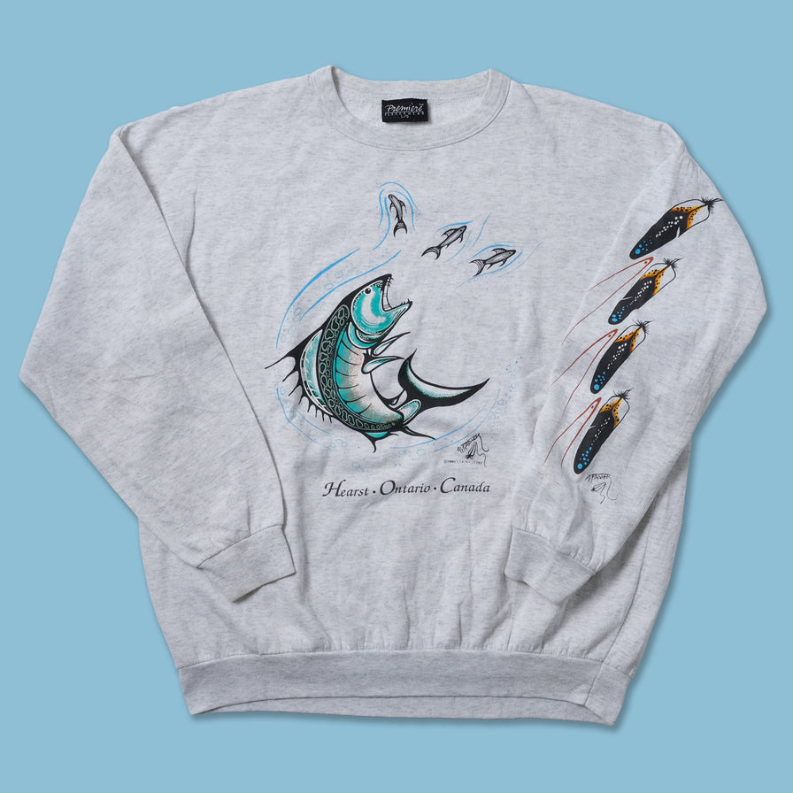 Vintage 1990 Fishing Sweater Large