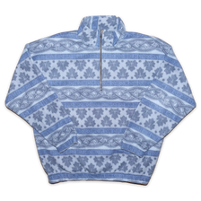 Vintage Q-Zip Pattern Fleece XLarge - Double Double Vintage