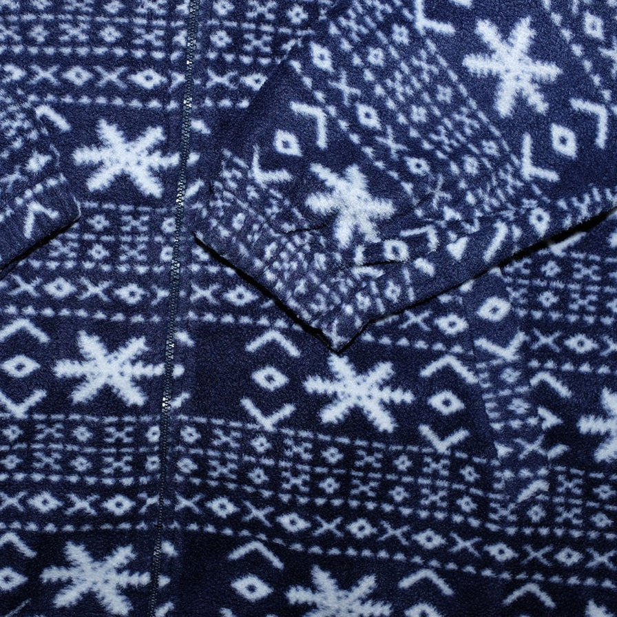 Vintage Pattern Fleece Jacket Medium / Large - Double Double Vintage