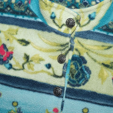 Vintage Pattern Snap Fleece Medium - Double Double Vintage