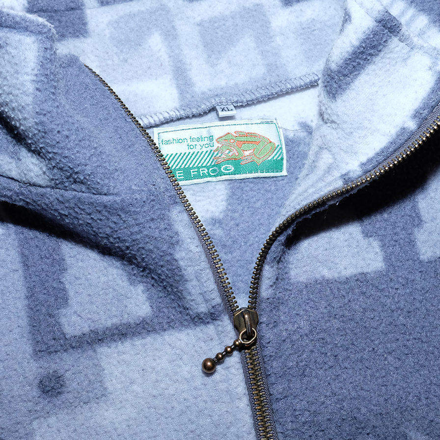 Vintage Pattern Q-Zip Fleece XLarge - Double Double Vintage