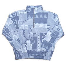 Vintage Pattern Q-Zip Fleece XLarge - Double Double Vintage