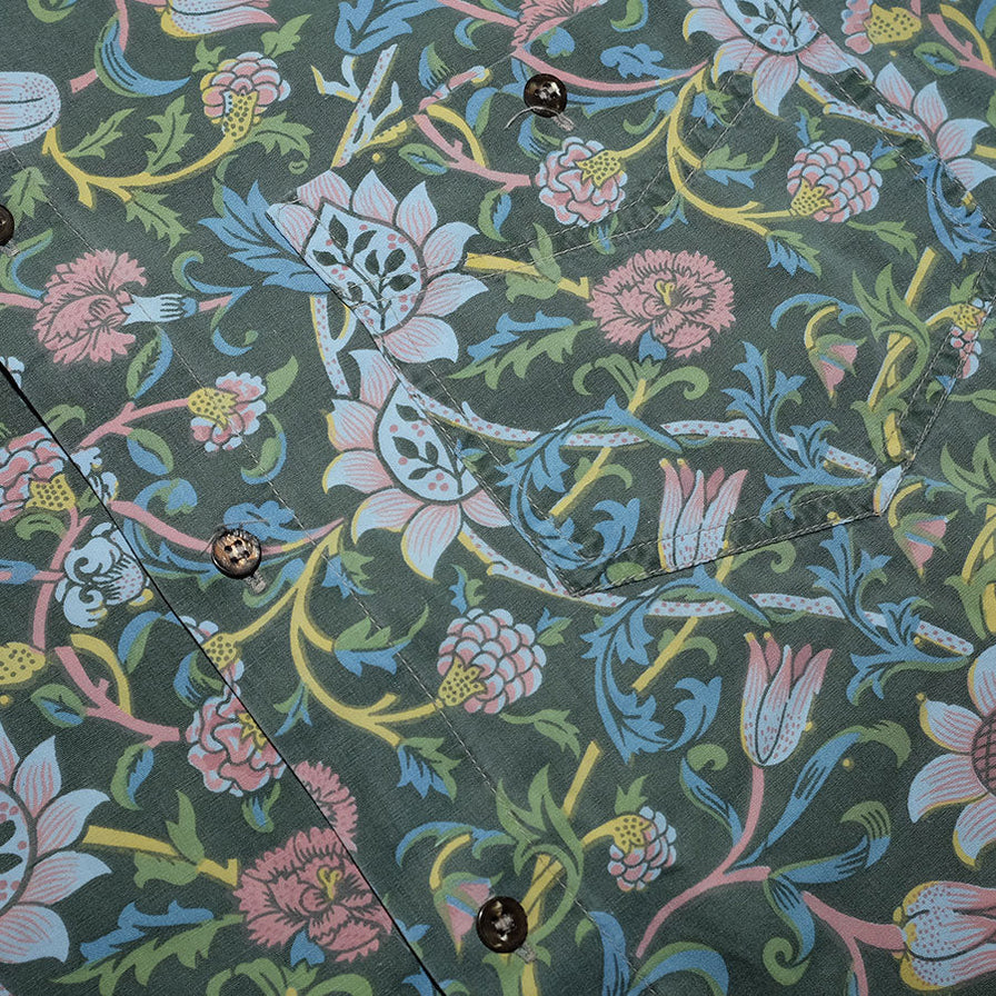 Vintage Floral Pattern Shirt XLarge - Double Double Vintage