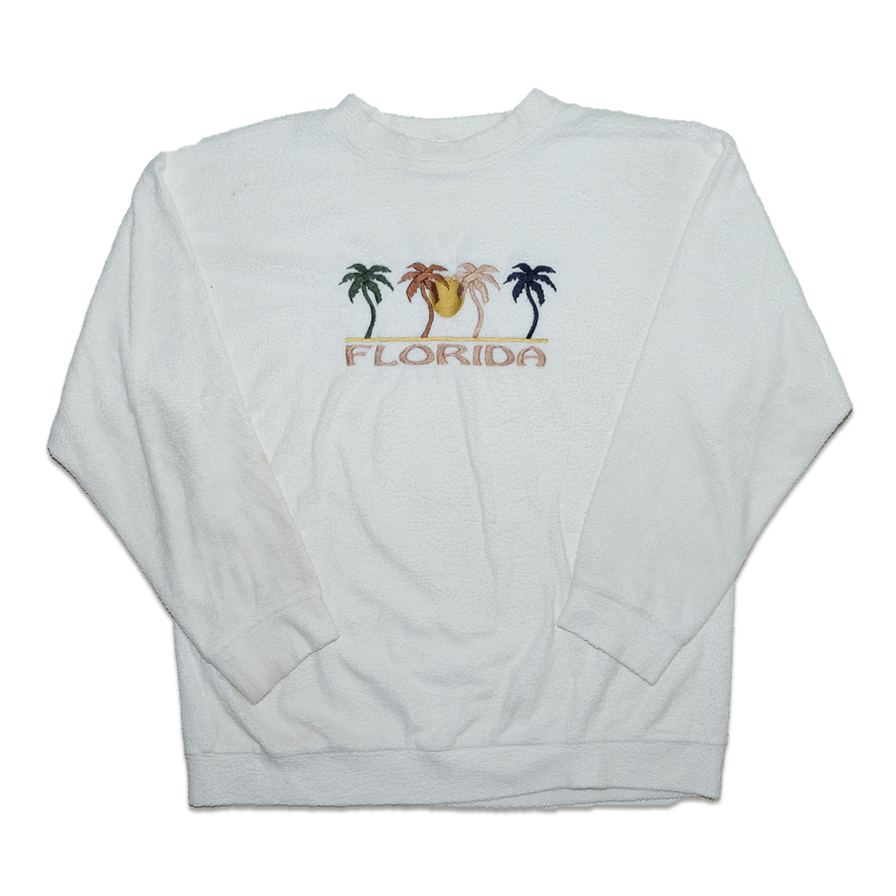 Vintage Florida Fleece Sweater Large - Double Double Vintage