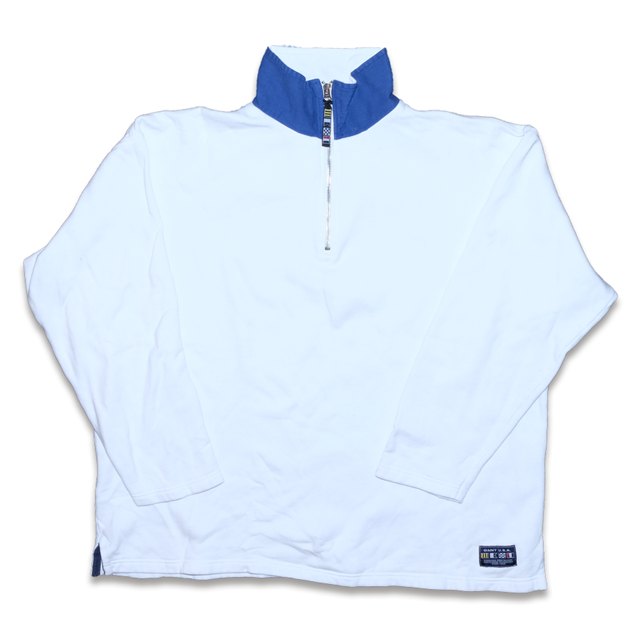 Vintage Gant USA Q-Zip Sweater Large / XLarge - Double Double Vintage