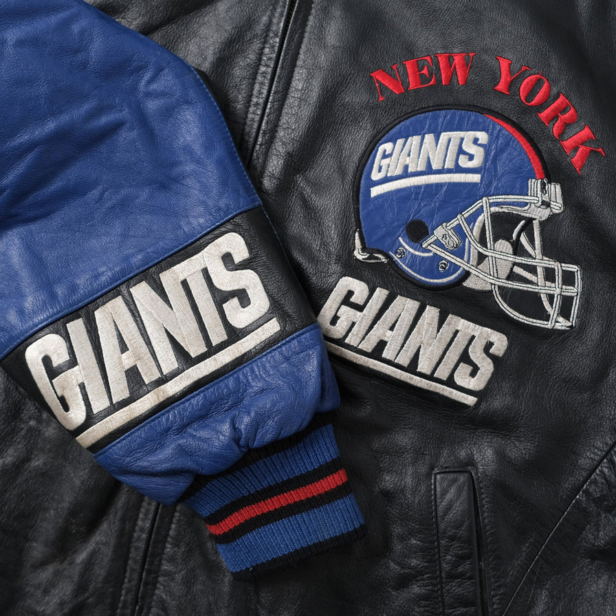 Vintage New York Giants Leather Jacket Large
