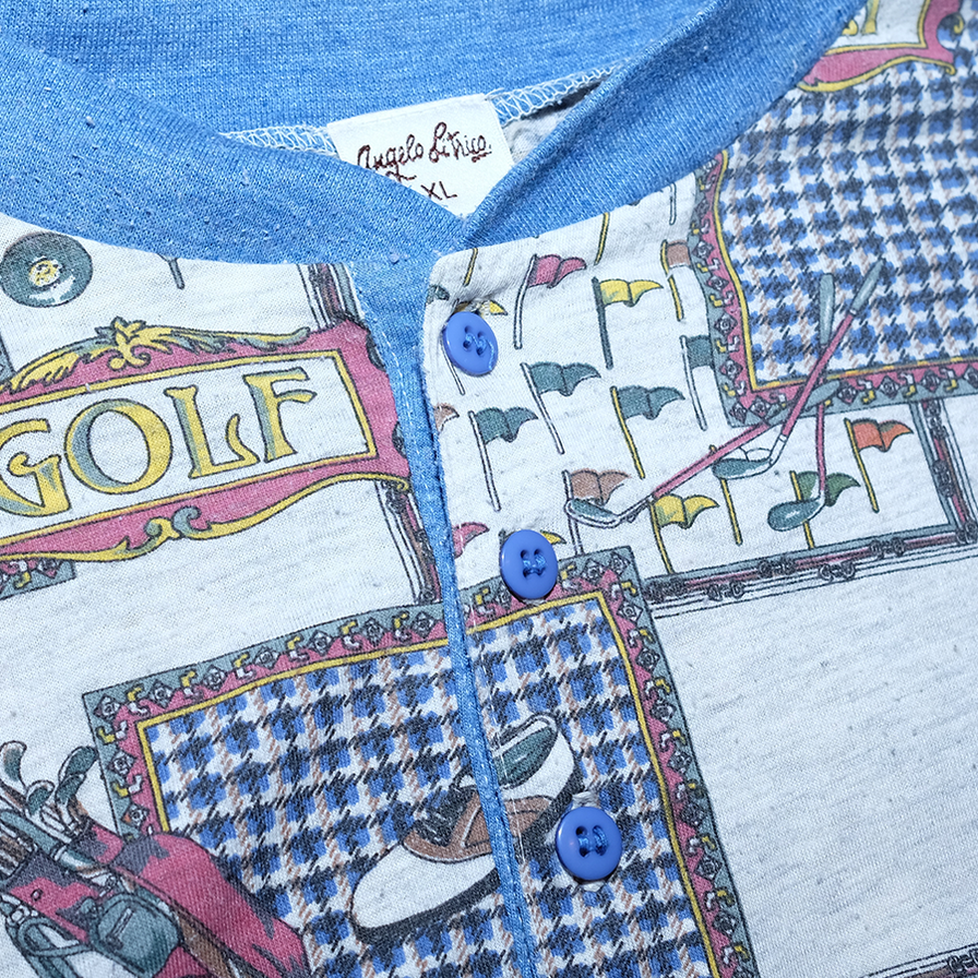 Vintage Golf Pattern Longsleeve XLarge - Double Double Vintage