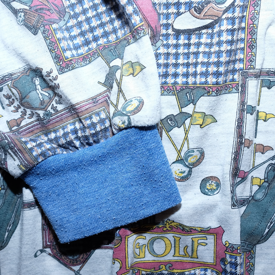 Vintage Golf Pattern Longsleeve XLarge - Double Double Vintage