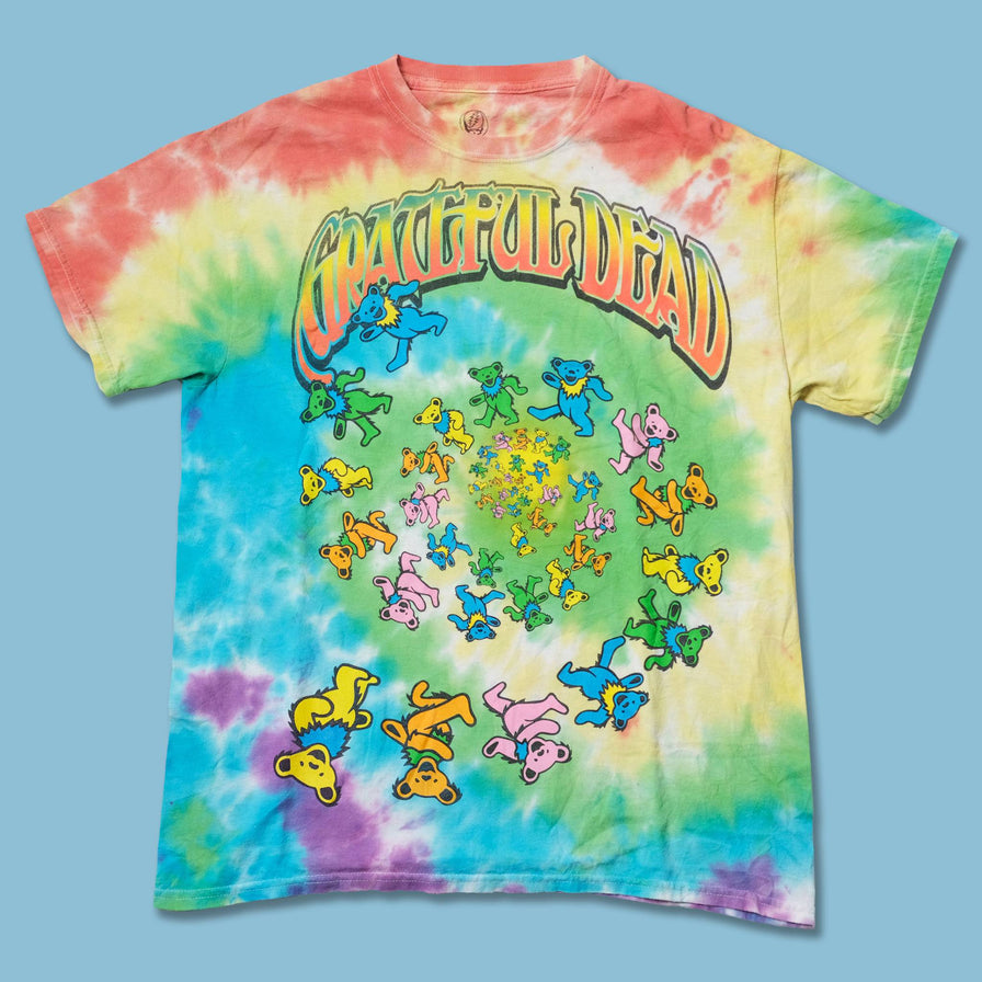 Grateful Dead Spiral Bears Tie Dye T-Shirt Medium