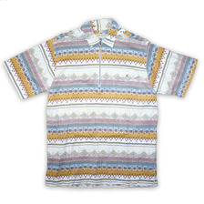 Vintage Half Zip Pattern Polo XLarge - Double Double Vintage
