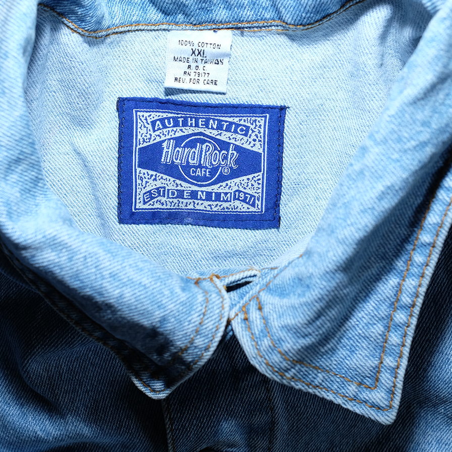 Vintage Hard Rock Cafe Denim Jacket XLarge - Double Double Vintage
