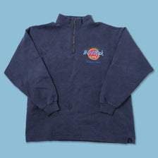 Vintage Hard Rock Cafe Q-Zip Sweater Large