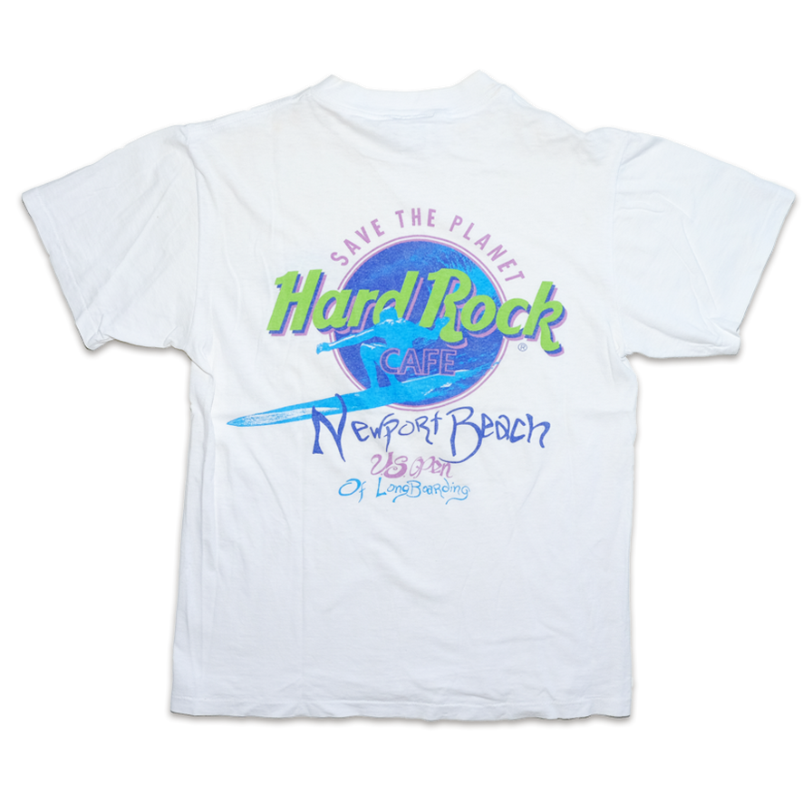 Vintage Hard Rock Cafe Newport Beach T-Shirt Small / Medium - Double Double Vintage