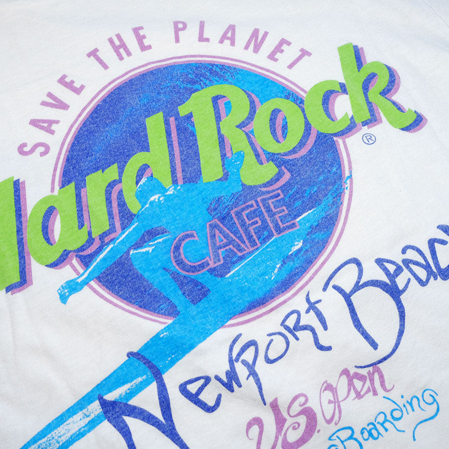 Vintage Hard Rock Cafe Newport Beach T-Shirt Small / Medium - Double Double Vintage