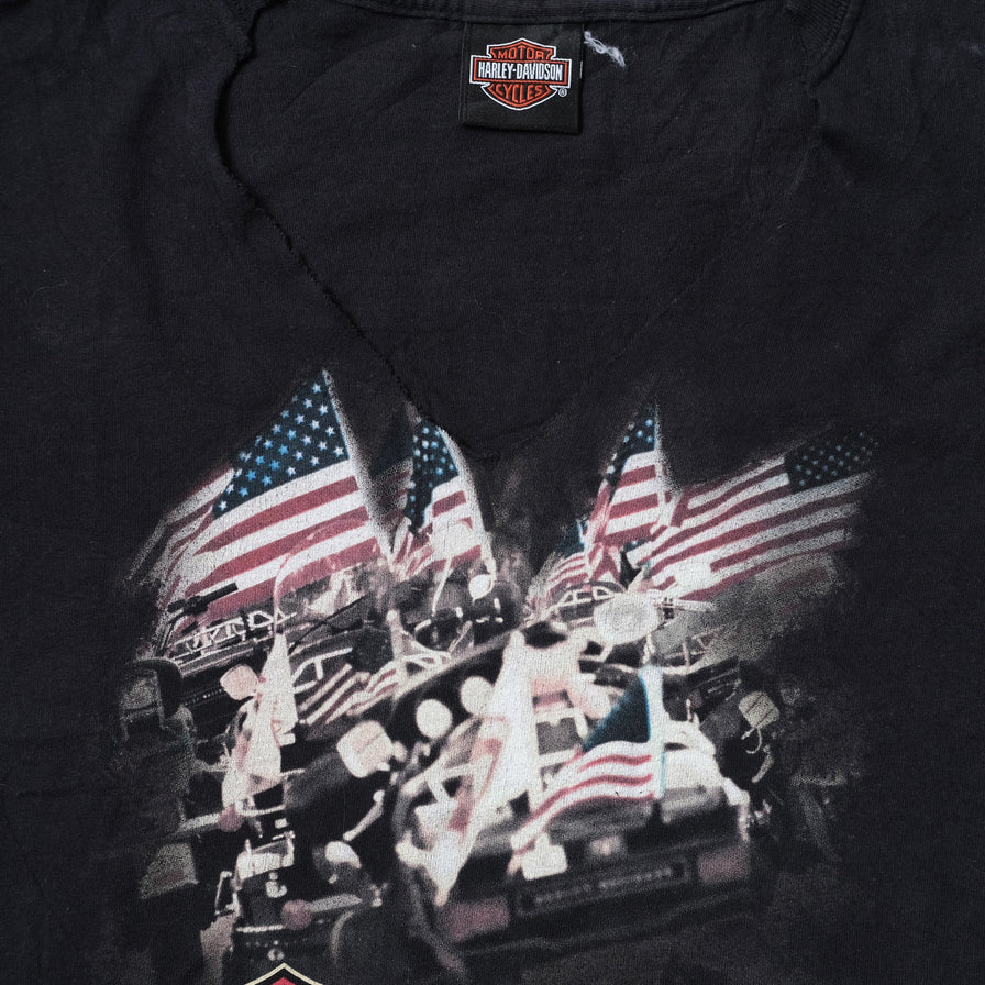 Vintage Harley Davidson Cropped T-Shirt XLarge / XXL