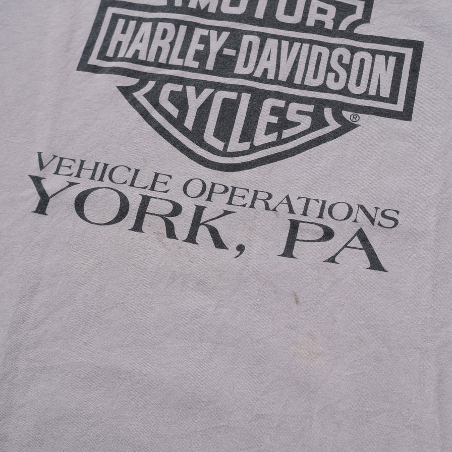 Vintage Harley Davidson York T-Shirt Large