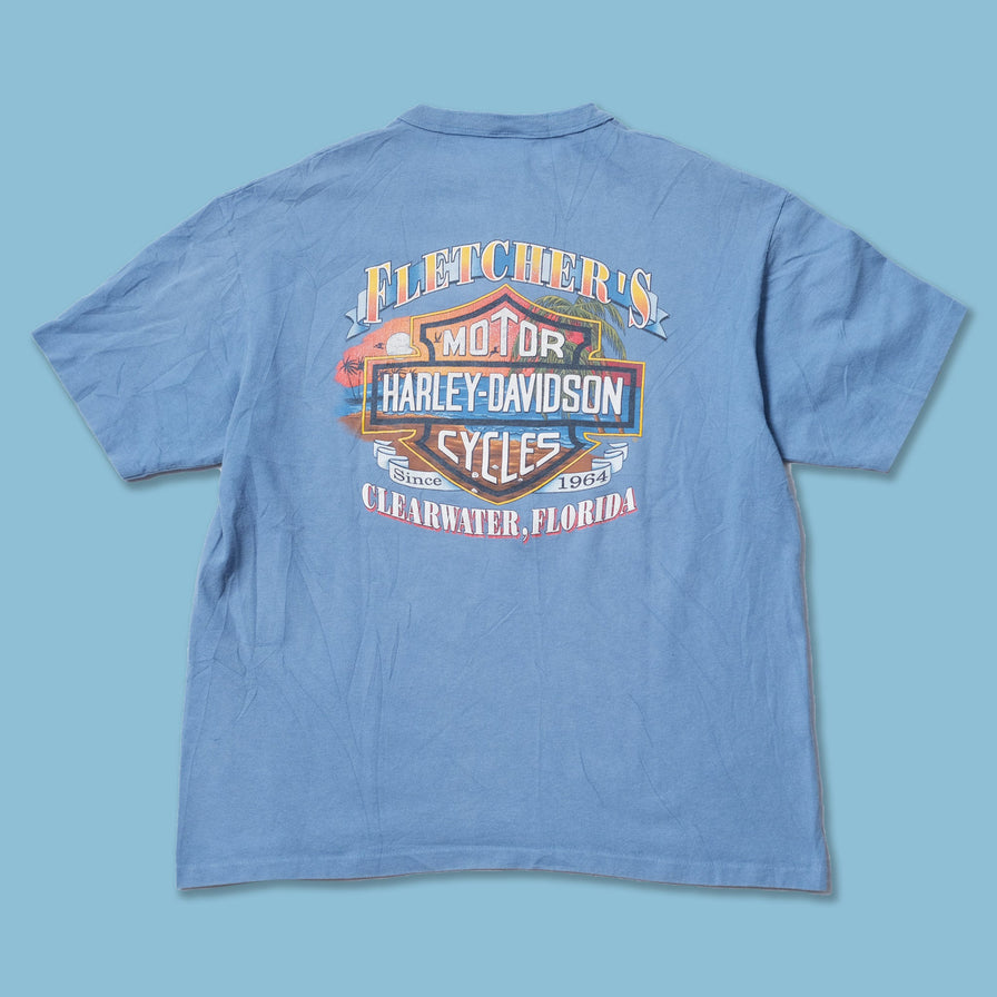 Vintage Harley Davidson Clearwater Florida T-Shirt XLarge